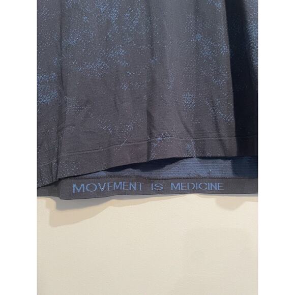 Lululemon Metal Vent Tech S/S Shirt 2.0 Dappled Felidae Soft Denim Navy Size XL - Picture 2 of 8